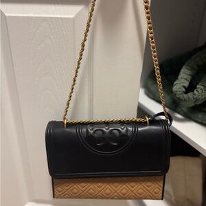 Tory Burch Fleming Color Block Convertible Shoulder Bag